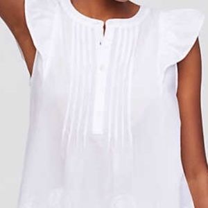 Ann Taylor Loft cap top blouse